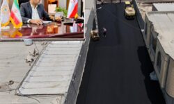 شروع پروژه عظیم آسفالت ۱۳۰ هزار مترمربعی معابر رمکان با همکاری منطقه آزاد قشم