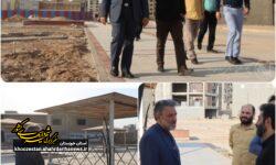 بازدید شهردار اهواز از روند اجرایی پارک مهرشهر