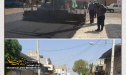 آغاز عملیات روکش آسفالت خیابان های انقلاب و سلمان فارسی